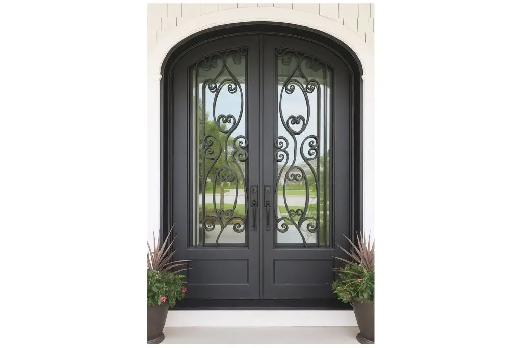 Nova Royal Series Wrought Iron Custom Exterior Door Style 283