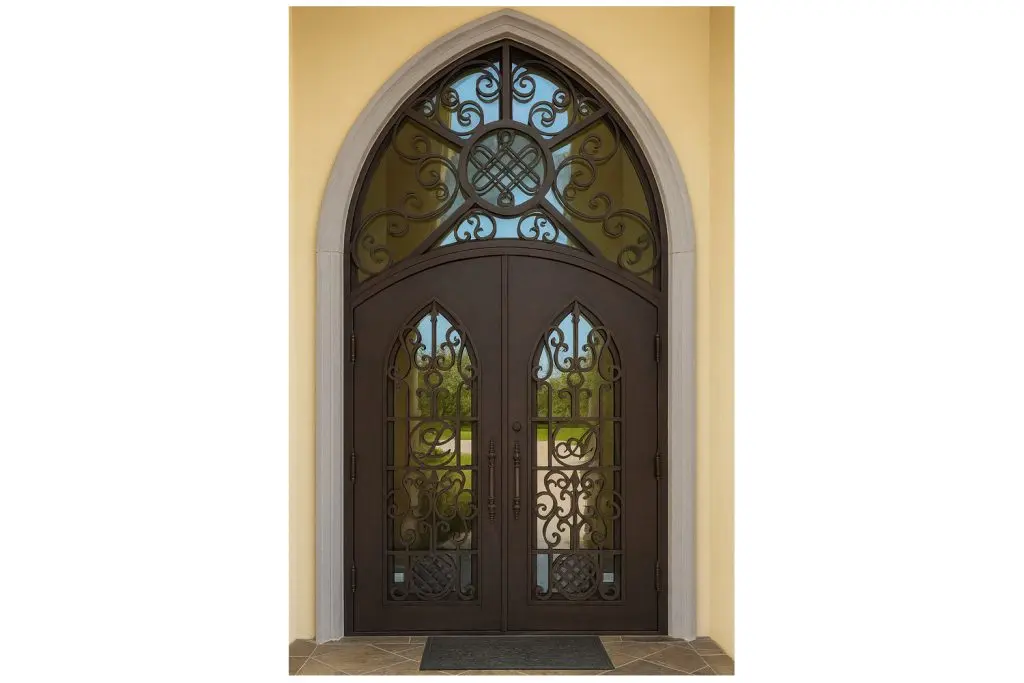 Nova Royal Series Wrought Iron Custom Exterior Door Style 136