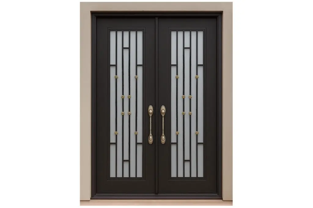Nova Royal Series Wrought Iron Custom Exterior Door Style 176