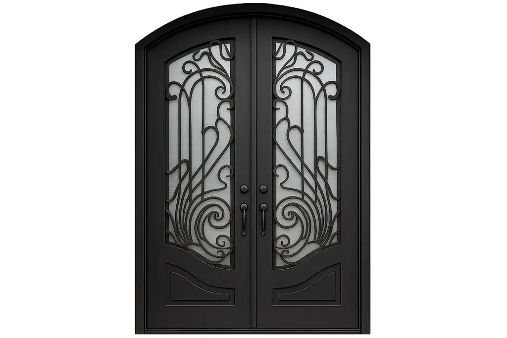 Nova Royal Series Wrought Iron Custom Exterior Door Style 213