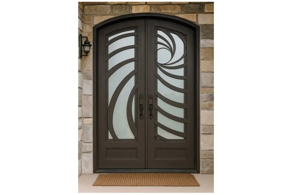 Nova Royal Series Wrought Iron Custom Exterior Door Style 342