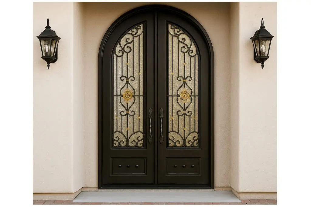 Nova Royal Series Wrought Iron Custom Exterior Door Style 194