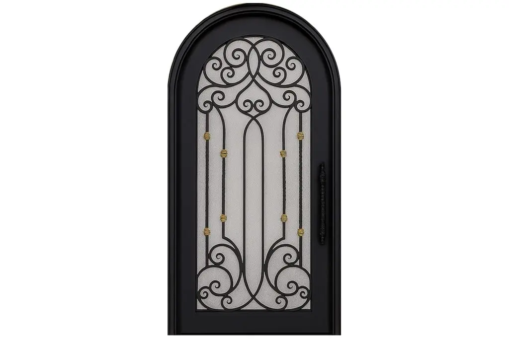 Nova Royal Series Wrought Iron Custom Exterior Door Style 206