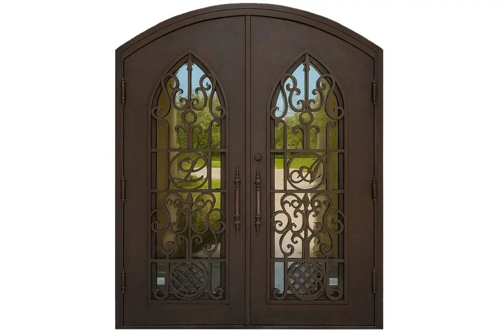 Nova Royal Series Wrought Iron Custom Exterior Door Style 136