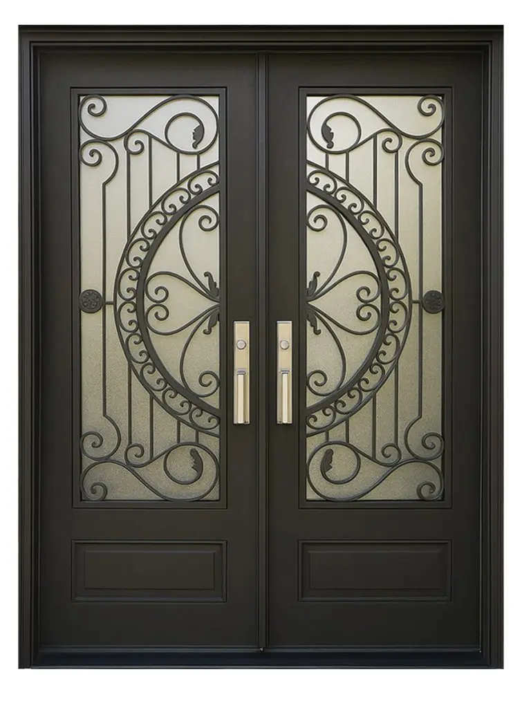 Nova Royal Series Wrought Iron Custom Exterior Door Style 315