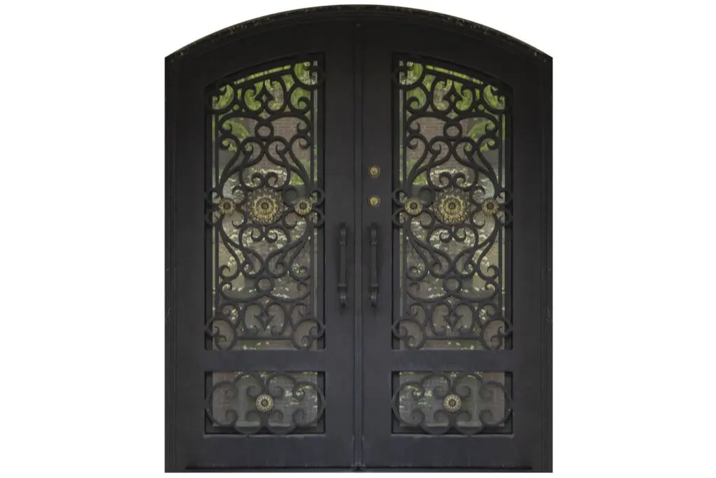 Nova Royal Series Wrought Iron Custom Exterior Door Style 045