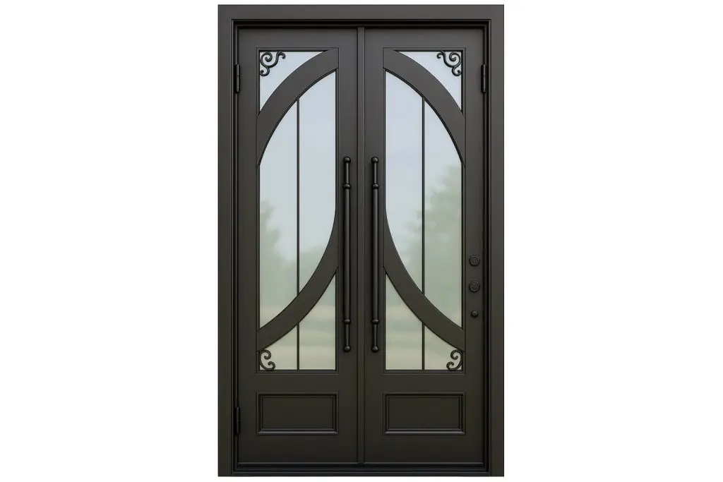 Nova Royal Series Wrought Iron Custom Exterior Door Style 234