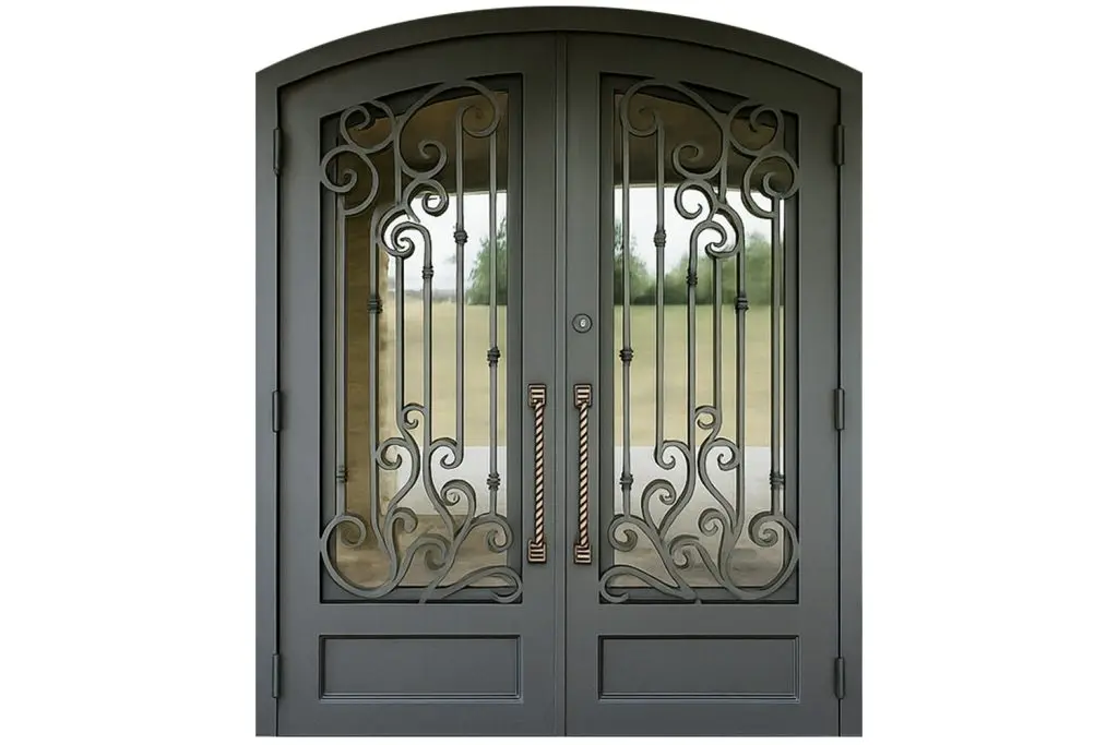 Nova Royal Series Wrought Iron Custom Exterior Door Style 361