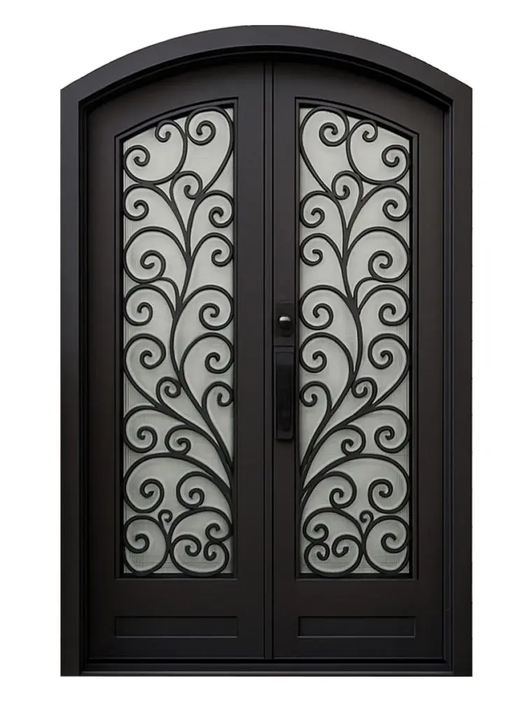 Nova Royal Series Wrought Iron Custom Exterior Door Style 085