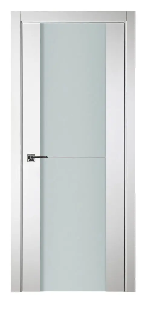 Nova Italia Vetro 1H Alaskan White Laminate Interior Door