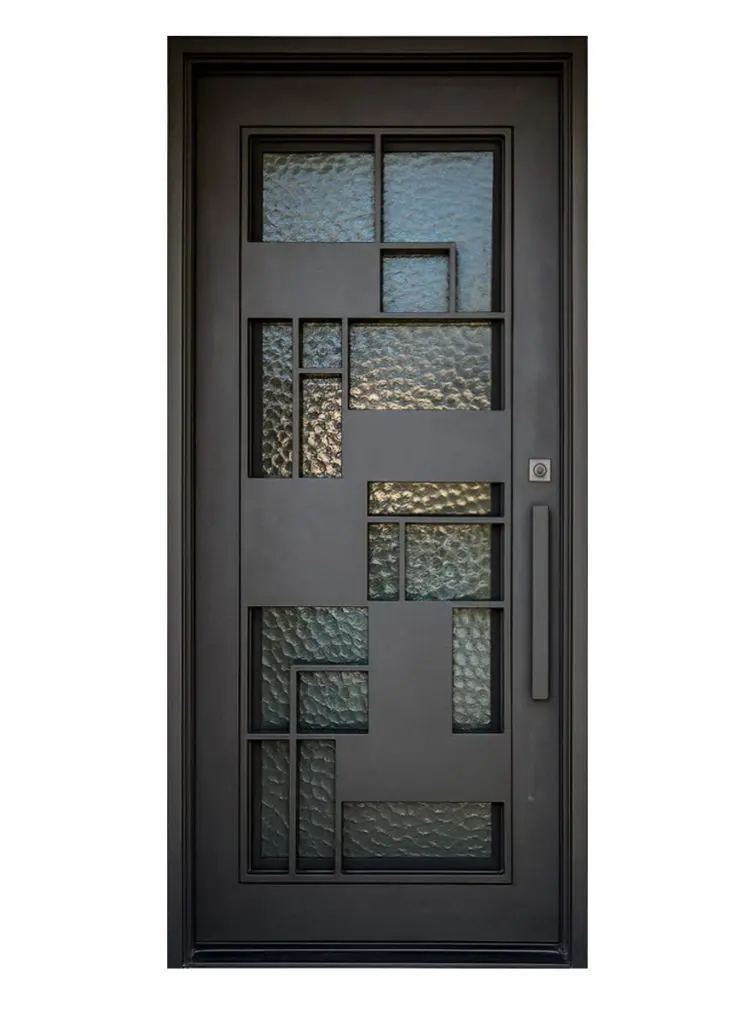 Nova Royal Series Wrought Iron Custom Exterior Door Style 256