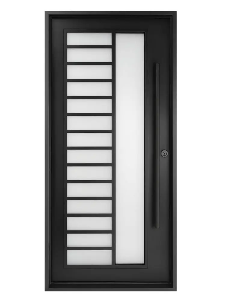 Nova Royal Series Wrought Iron Custom Exterior Door Style 129