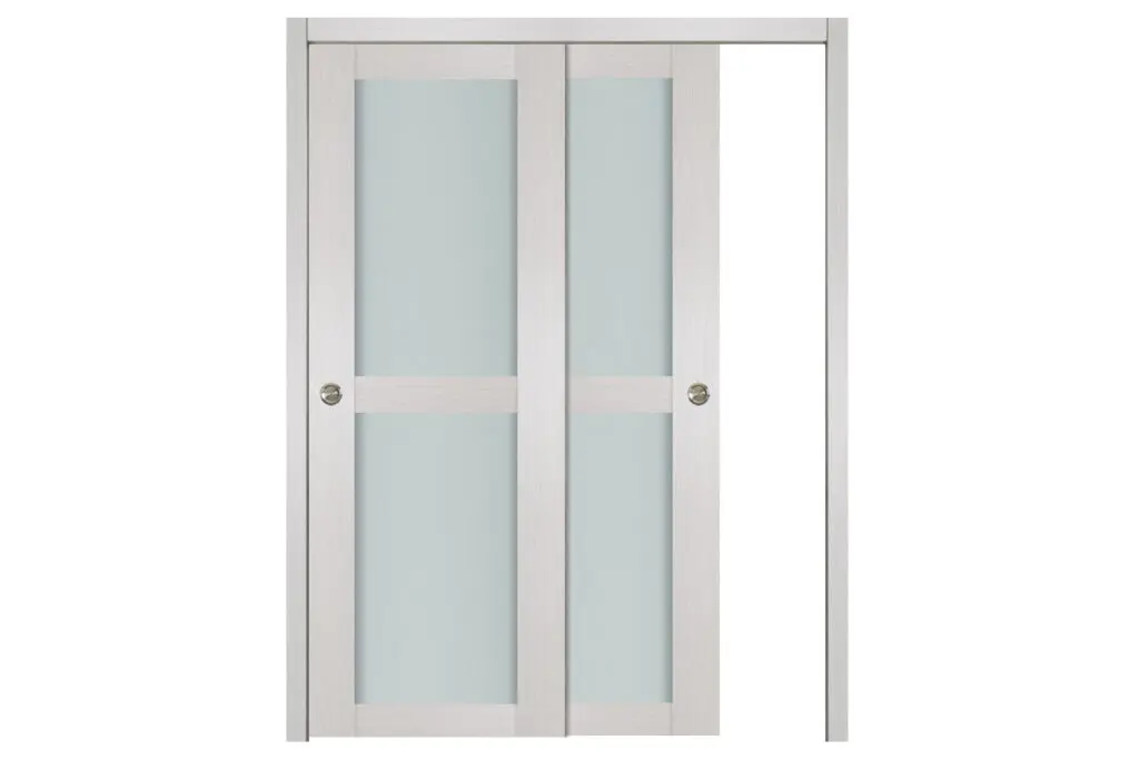Nova 2 Lite White Wenge Wood Laminated Modern Interior Door - Bypass Door