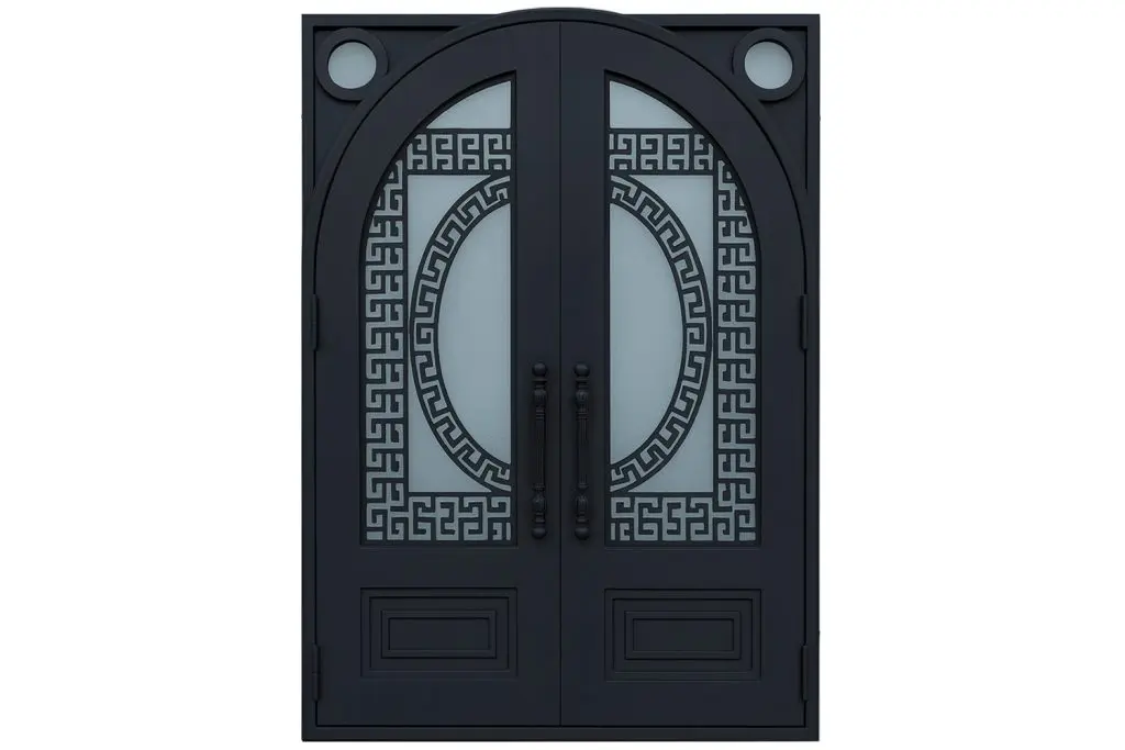 Nova Royal Series Wrought Iron Custom Exterior Door Style 057