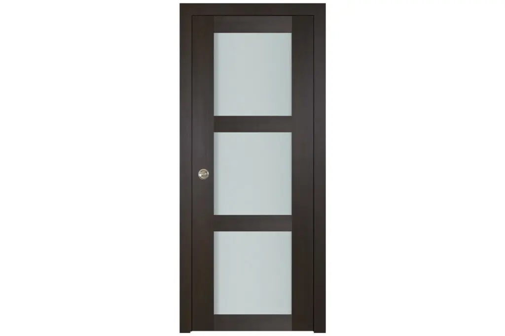 Nova Italia Vetro 3 Lite Premium Wenge Laminate Interior Door - Single Pocket