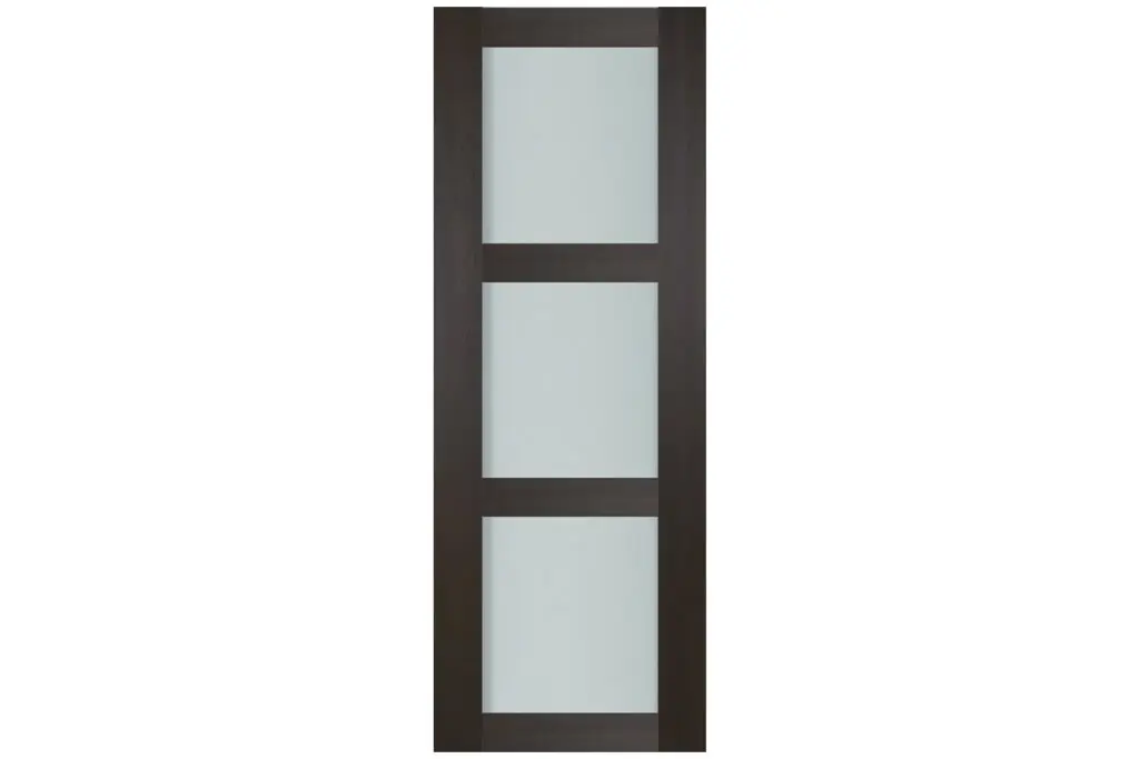 Nova Italia Vetro 3 Lite Premium Wenge Laminate Interior Door - Slab