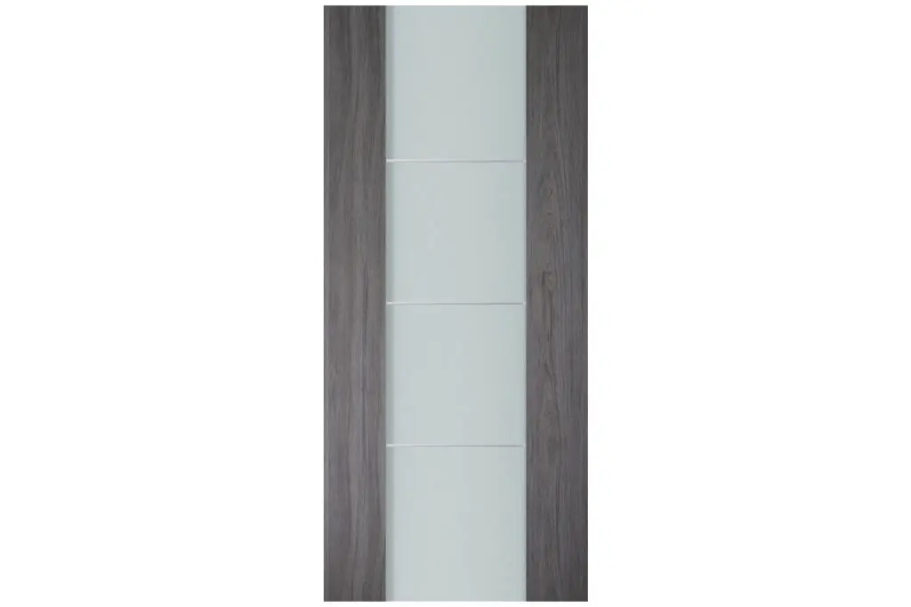 Nova Italia Vetro 3H Swiss Elm Laminate Interior Door - Slab
