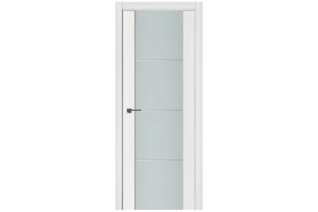 Nova Triplex 006 Soft White Laminated Modern Interior Door - Single Door