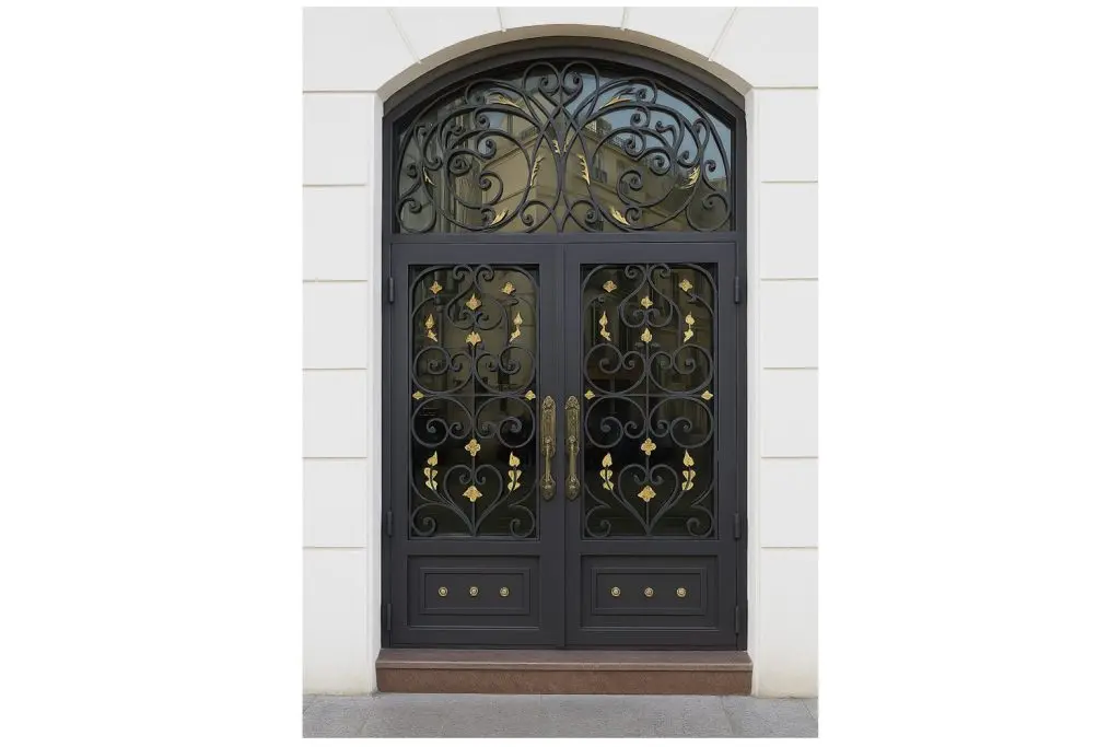 Nova Royal Series Wrought Iron Custom Exterior Door Style 355