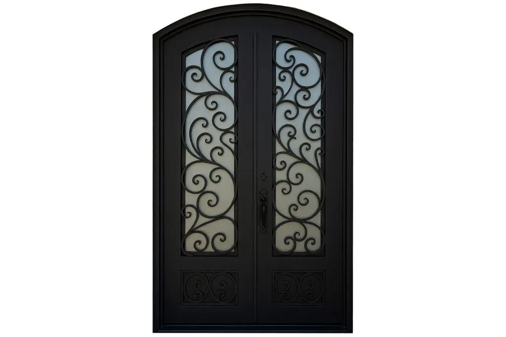 Nova Royal Series Wrought Iron Custom Exterior Door Style 058