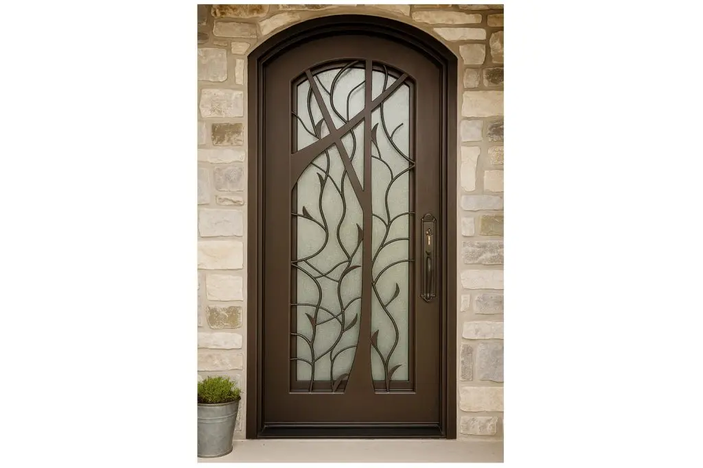 Nova Royal Series Wrought Iron Custom Exterior Door Style 320