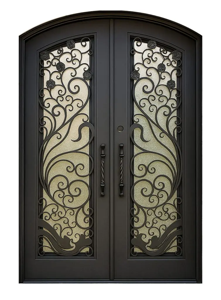 Nova Royal Series Wrought Iron Custom Exterior Door Style 294
