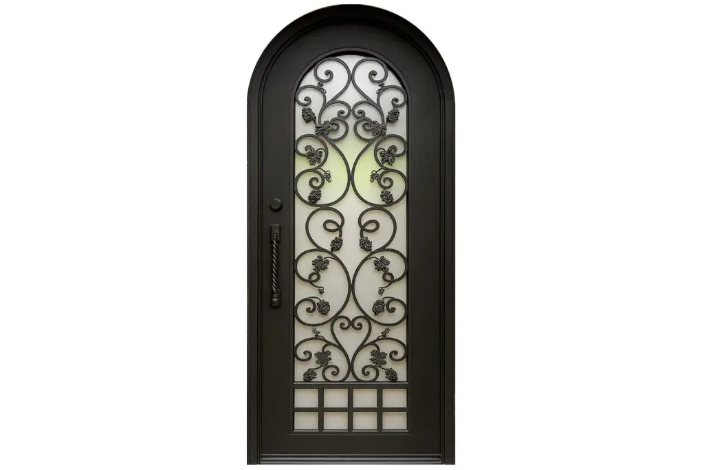Nova Royal Series Wrought Iron Custom Exterior Door Style 276