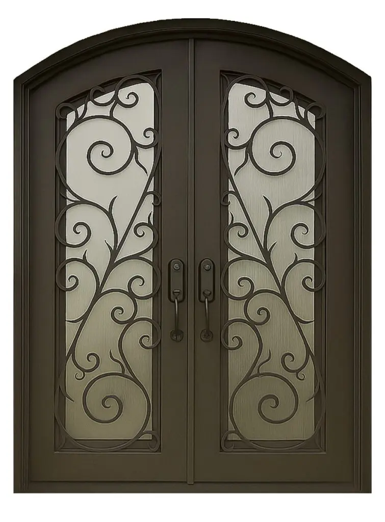 Nova Royal Series Wrought Iron Custom Exterior Door Style 134