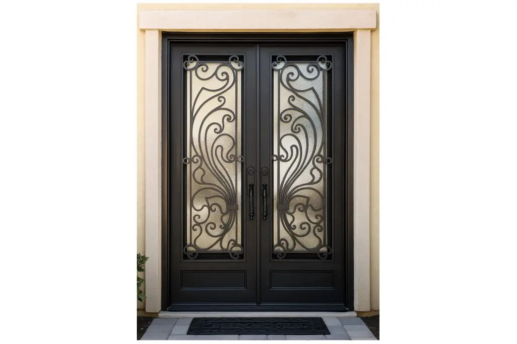 Nova Royal Series Wrought Iron Custom Exterior Door Style 317