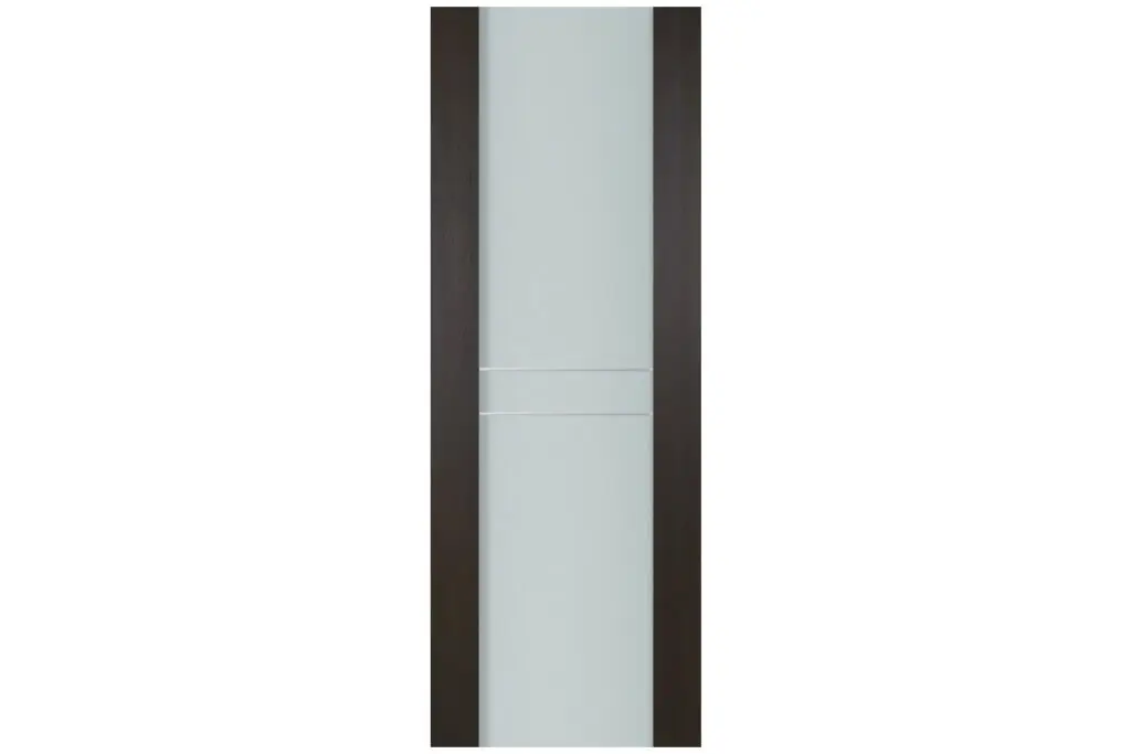 Nova Italia Vetro 2HC Premium Wenge Laminate Interior Door - Slab