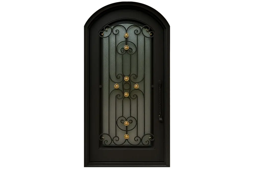 Nova Royal Series Wrought Iron Custom Exterior Door Style 204