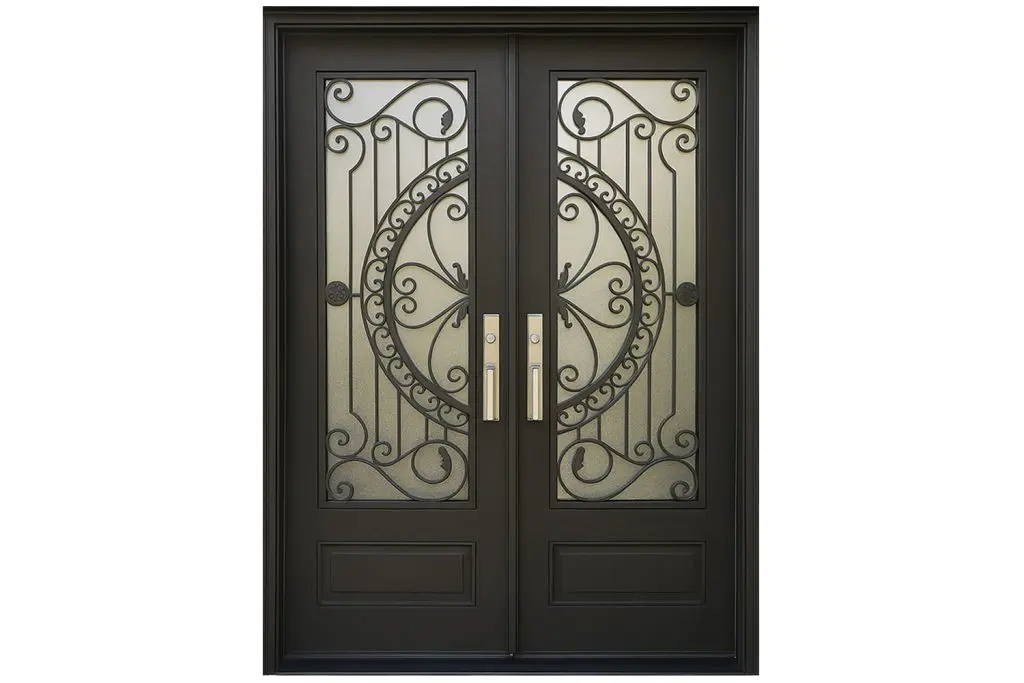 Nova Royal Series Wrought Iron Custom Exterior Door Style 315
