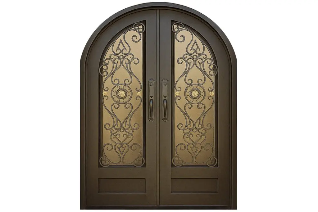Nova Royal Series Wrought Iron Custom Exterior Door Style 348