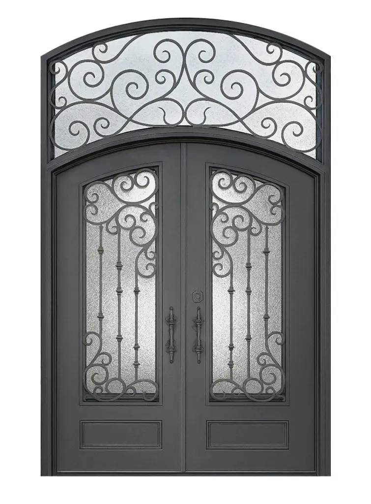 Nova Royal Series Wrought Iron Custom Exterior Door Style 347