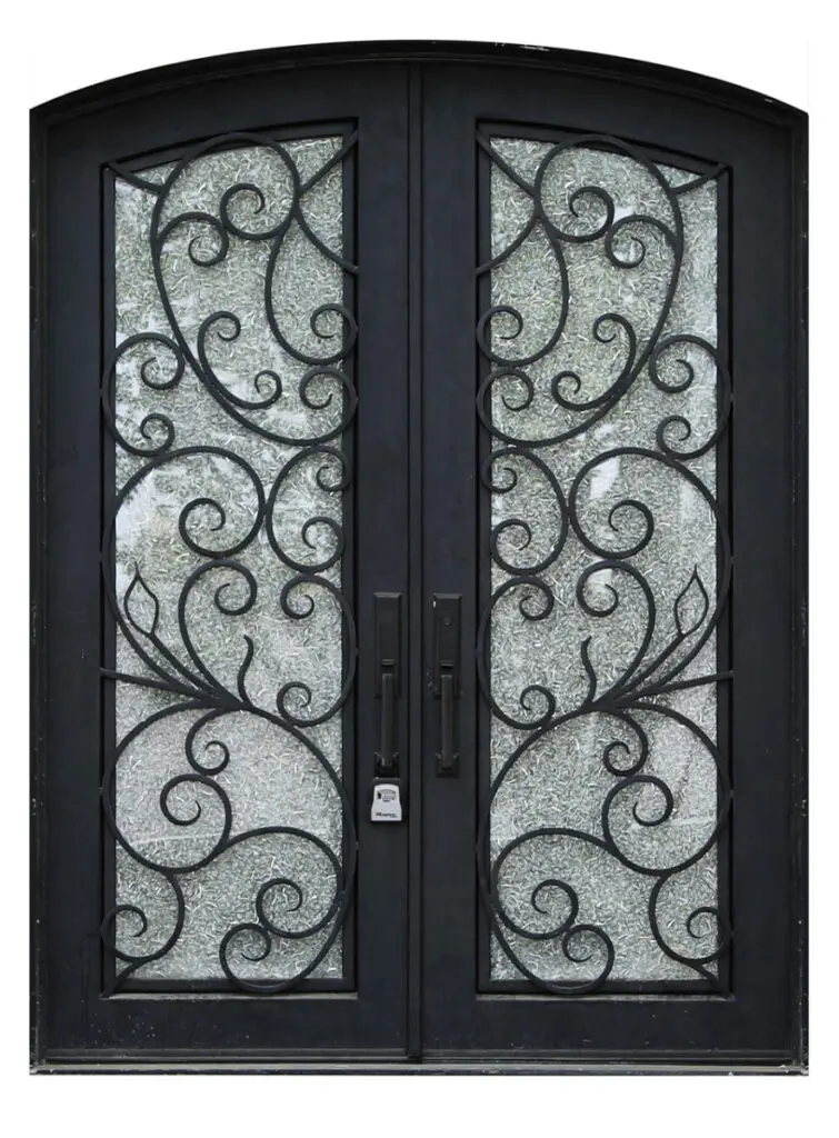 Nova Royal Series Wrought Iron Custom Exterior Door Style 005