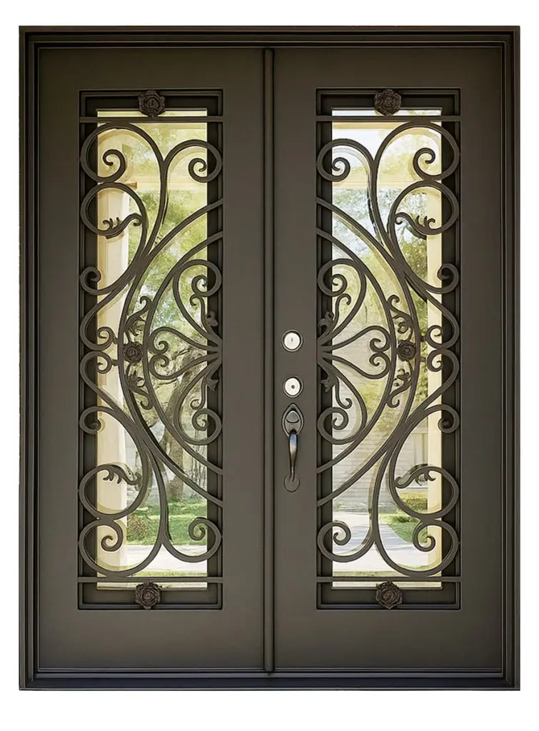 Nova Royal Series Wrought Iron Custom Exterior Door Style 331