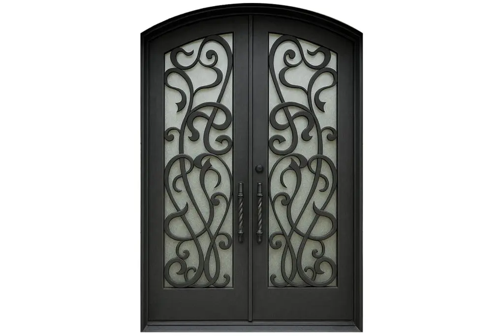 Nova Royal Series Wrought Iron Custom Exterior Door Style 329