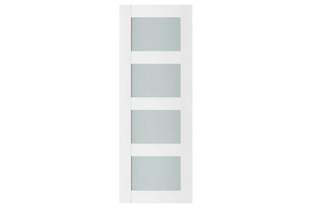 Nova Triplex 010 Soft White Laminated Modern Interior Door - Slab
