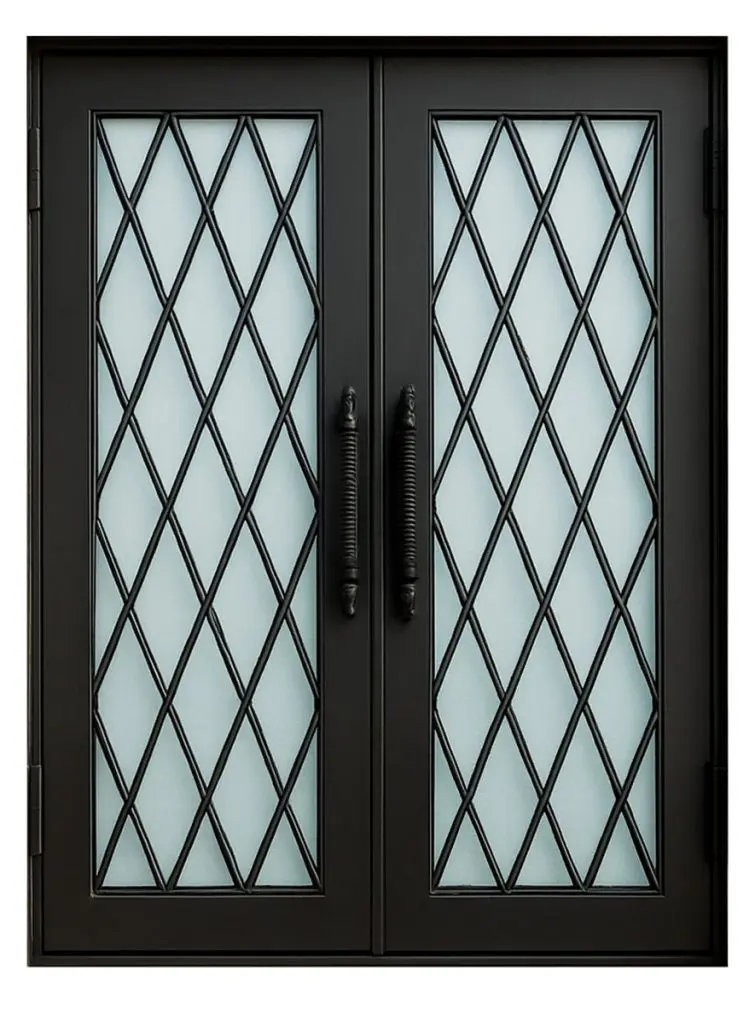 Nova Royal Series Wrought Iron Custom Exterior Door Style 095