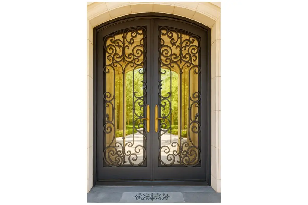 Nova Royal Series Wrought Iron Custom Exterior Door Style 301