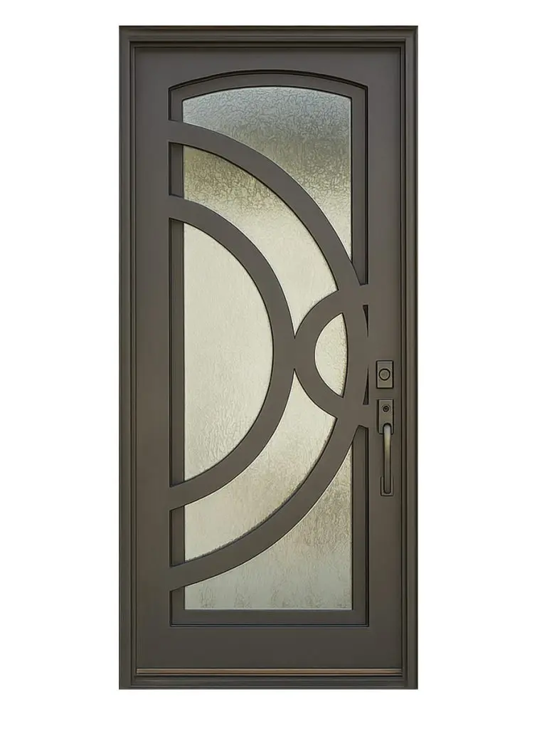 Nova Royal Series Wrought Iron Custom Exterior Door Style 154