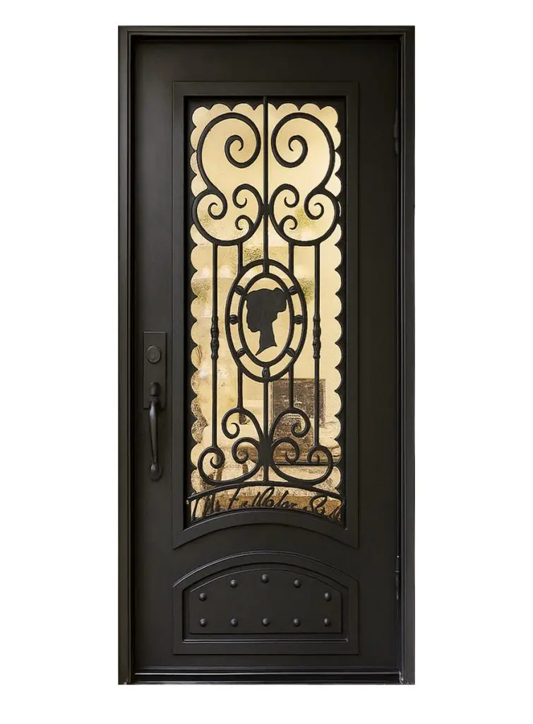 Nova Royal Series Wrought Iron Custom Exterior Door Style 174