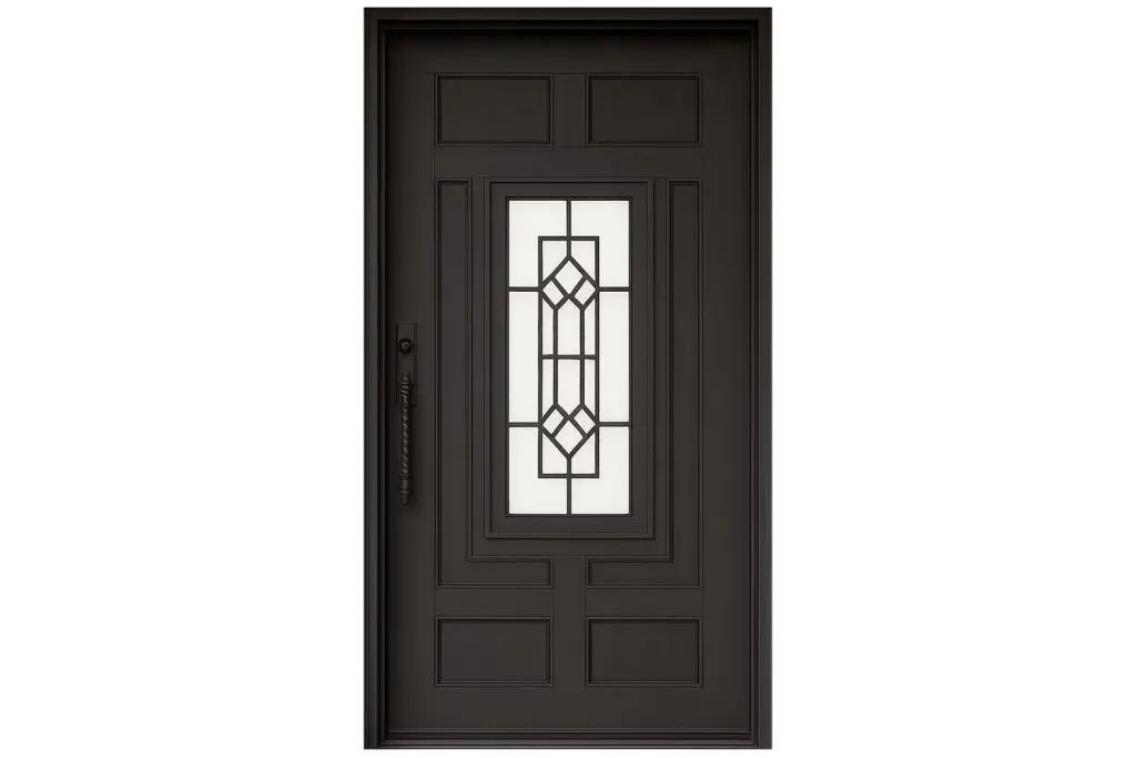 Nova Royal Series Wrought Iron Custom Exterior Door Style 091