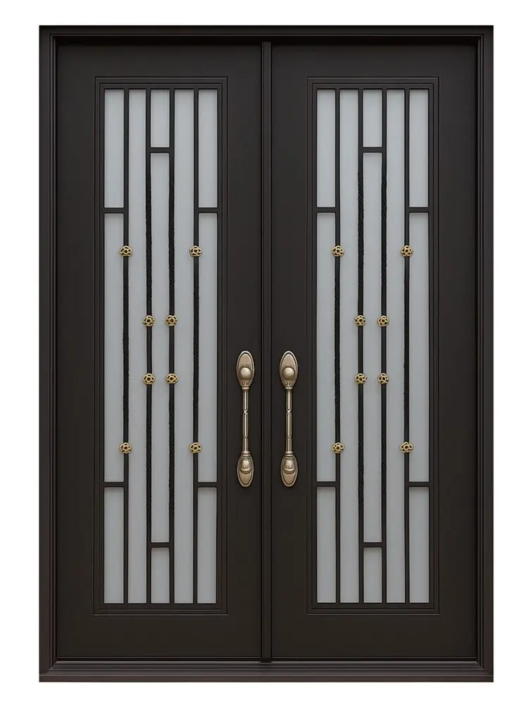 Nova Royal Series Wrought Iron Custom Exterior Door Style 176