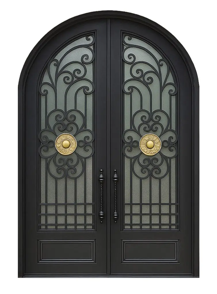 Nova Royal Series Wrought Iron Custom Exterior Door Style 193