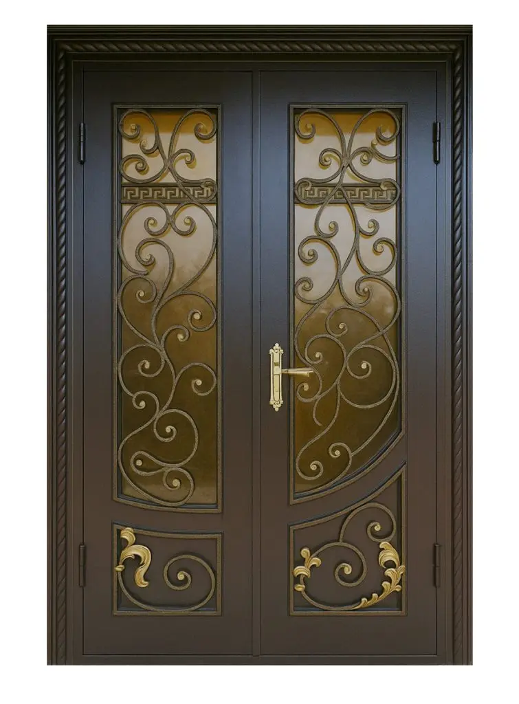 Nova Royal Series Wrought Iron Custom Exterior Door Style 306