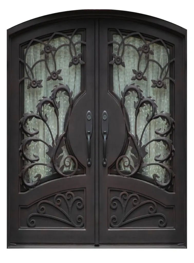 Nova Royal Series Wrought Iron Custom Exterior Door Style 047