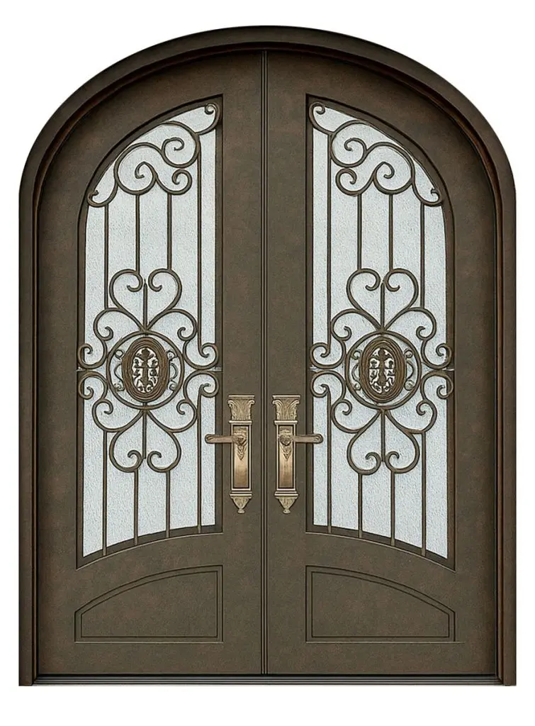 Nova Royal Series Wrought Iron Custom Exterior Door Style 156