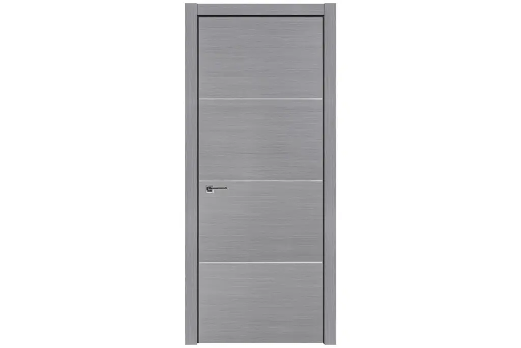 Nova HG-008 Silver Ash Laminated Modern Interior Door - Single Door