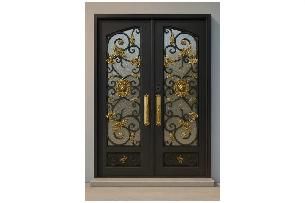 Nova Royal Series Wrought Iron Custom Exterior Door Style 118